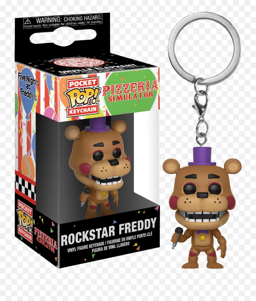 Five Nights - Rockstar Foxy Pocket Five Nights At Funko Pop Keychain Png,Freddy Fazbear Png