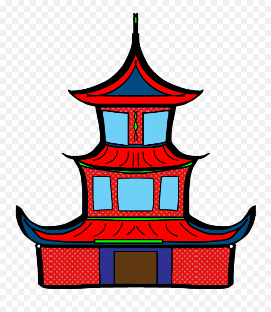 Pagoda Clipart Chinese - Dibujo Pagoda China Png Download Pagoda Clipart,Chinese Png