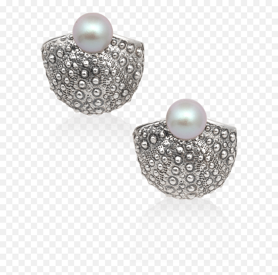 Sea Urchin Pearl Earrings - Solid Png,Sea Urchin Png