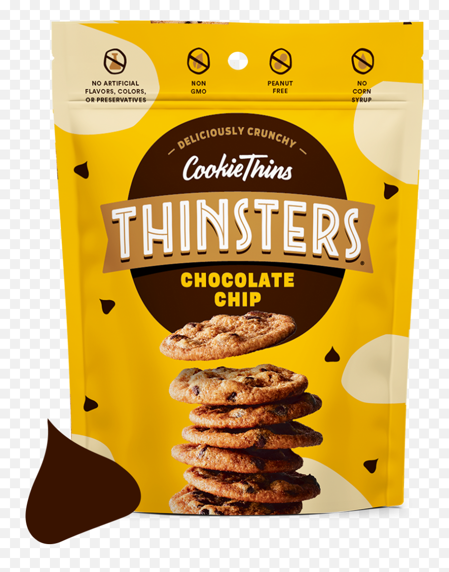 Chocolate Chip Multipack - Thinsters Coconut Cookies Png,Chocolate Chip Cookie Png