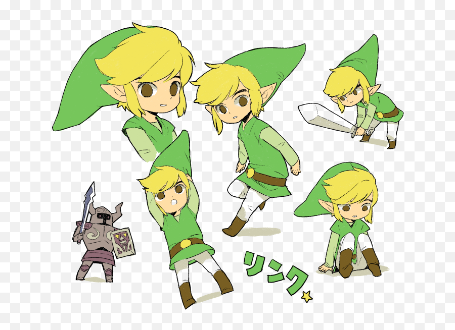 Link Toon And Darknut The Legend Of Zelda 1 More - Hyrule Warriors Aryll And Link Png,Toon Link Png