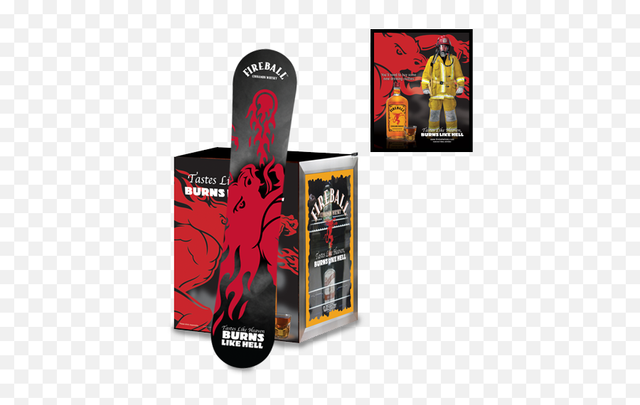 Fireball Whisky - Skateboard Deck Png,Fireball Whiskey Png