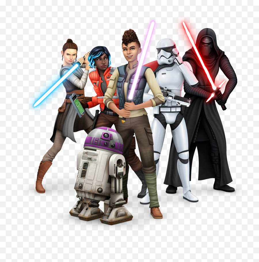 The Sims 4 Star Wars Journey To Batuu Official Logo Box - Sims 4 Star Wars Journey To Batuu Png,Sims 4 Logo Png