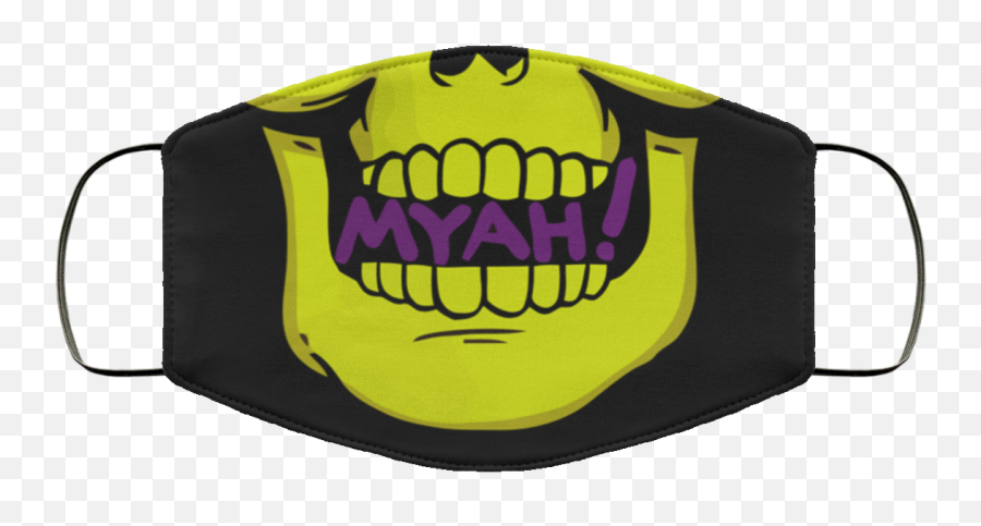 Myah Skeletor Face Mask - Cheshire Cat Face Mask Png,Skeletor Transparent