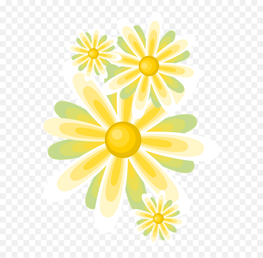 Floral Green Clipart - Lovely Png,Green And Yellow Flower Logo