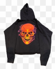 Clothing - CookiesandKicksLA Vlone Skull Hoodie png