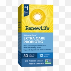 Renew Life Probiotics Herbal Cleanses And Digestive Enzymes - Renew Life Ultimate Flora Png,Extra Life Logo