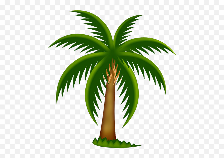 Painted Palm Tree Png Clipart - Date Palm Tree Clipart,Palm Tree Clip Art Png