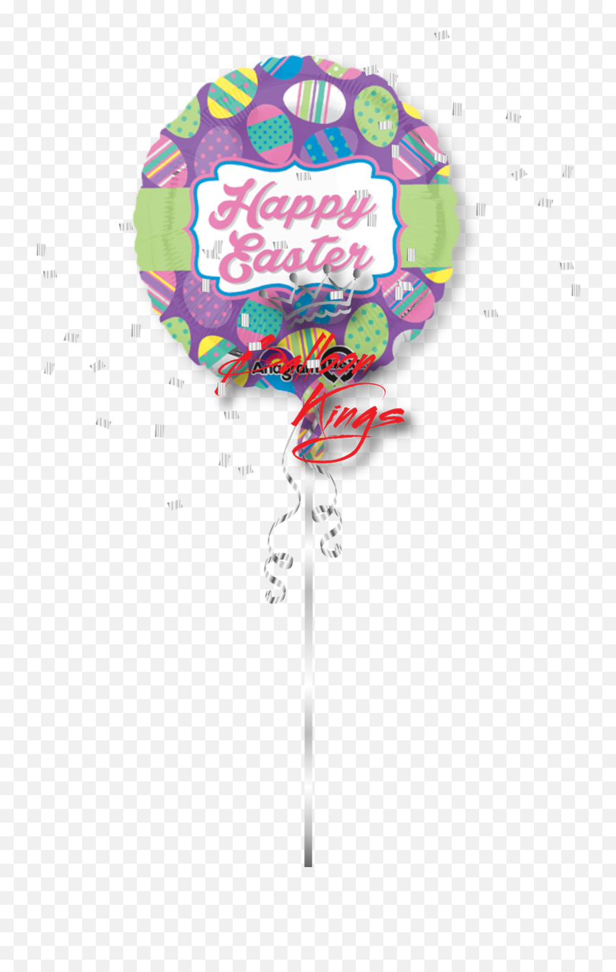Happy Easter Dots And Stripes D - Balloon Png,Happy Easter Transparent