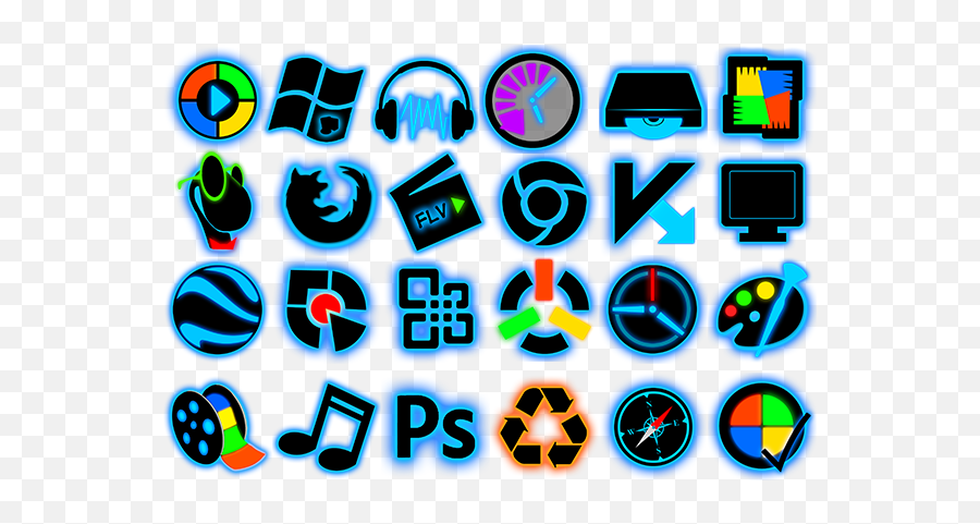 Illuminate Blue Icons - Icon Pack Dot Png,Openoffice Icon Pack