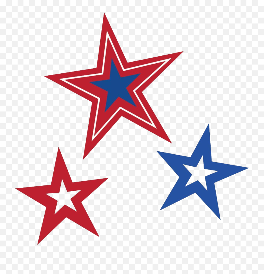 Stars Png - Red And Blue Stars,Red Stars Png