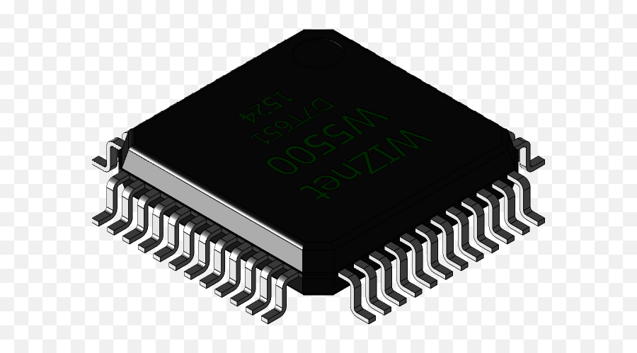 Wiznet W5500 Ethernet Controller 3d Cad Model Library - Electronic Engineering Png,Integrated Circuit Icon