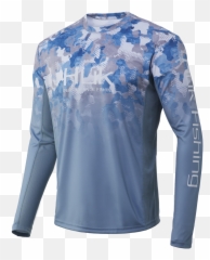 Icon X Fishing Tops U0026 Pants - Cooling Wicking Performance Huk Icon Refraction Camo Shirt png