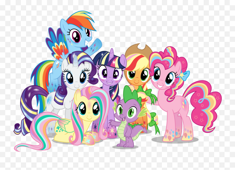 Twilight Sparkle Applejack Rarity - My Little Pony Mane 6 Png,Pinkie Pie Png