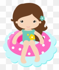 Clipart Girl Pool Transparent Free For - Menina Pool Party Png,Pool Png