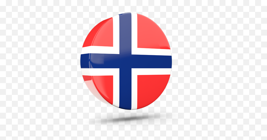 Glossy Round Icon 3d Illustration Of Flag Norway - Round Norway Flag Png,Norway Flag Icon