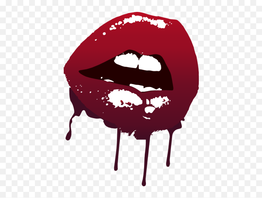 Lips Halloween Lip Print Vector - Lips Graphic Design Png,Lip Print Png