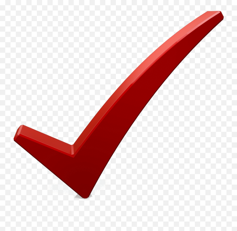 Red And White Checkmark Png Image - Transparent Background Red Check Mark Png,Red Check Mark Png