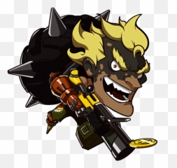 Download Hd Overwatch Junkrat Main - Pixels Junkrat Cute Spray Png,Junkrat Png