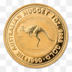 Australian Gold Kangaroo Nugget 1990 - 1 Oz Bullionstar Pieces En Or De Collection Png,Gold Nugget Png