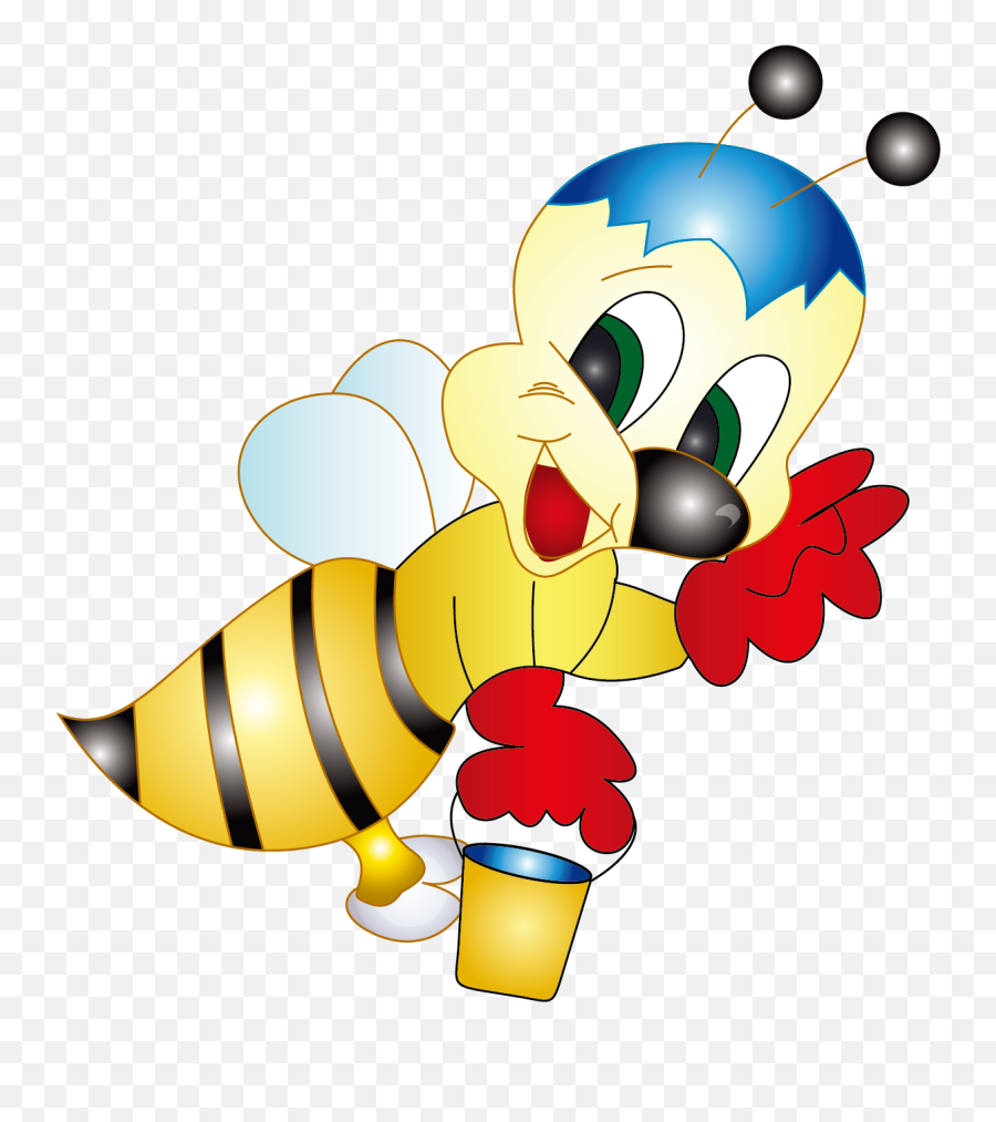 Honey Cartoon Bee Png Free Photo - Cartoon Bees,Cartoon Bee Png