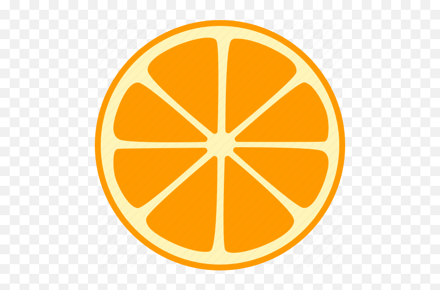 Orange Slice Icon - Lemon Slice Icon Png,Orange Circle Png