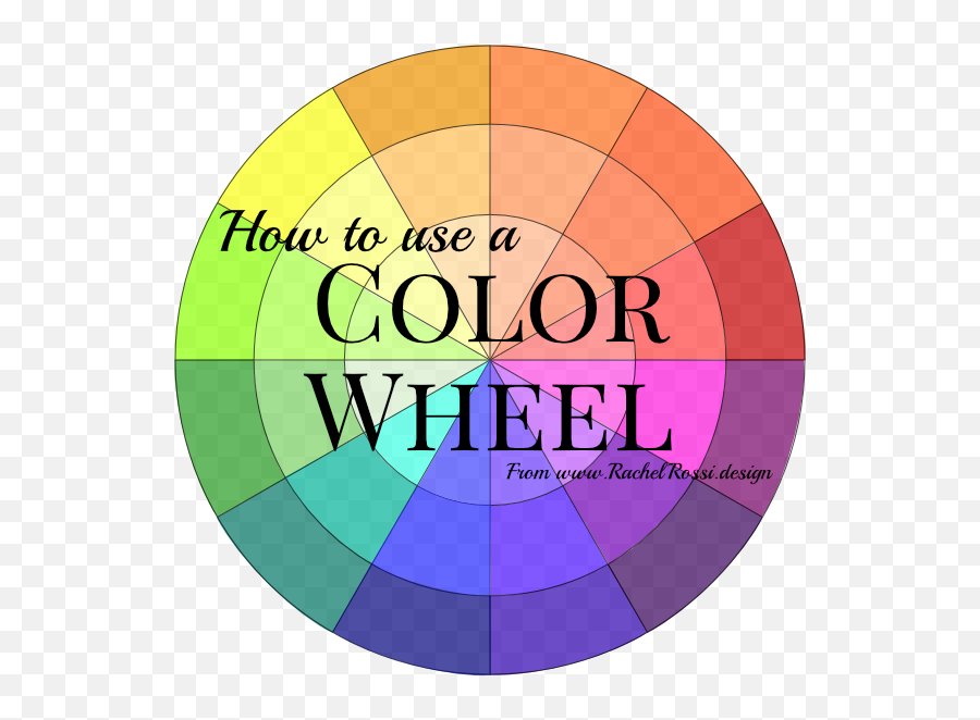 How To Use A Color Wheel Rachel Rossi - Use The Colour Wheel Png,Color Wheel Png