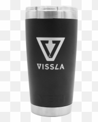 20 Oz Yeti Tumbler Black Vissla - Vissla Png,Yeti Logo Png