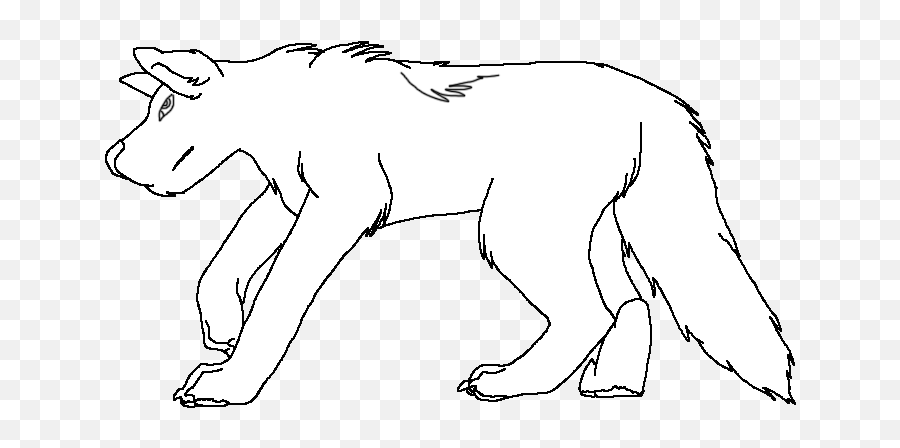 Wolf Outline By Insanitytripp - Fur Affinity Dot Net Illustration Png,Wolf Outline Png