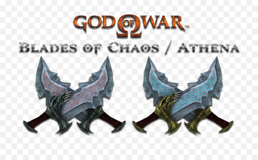 Version 1 - God Of War Kratos Blade Of Chaos Replica Blades Of Chaos And Athena Png,God Of War Logo Png