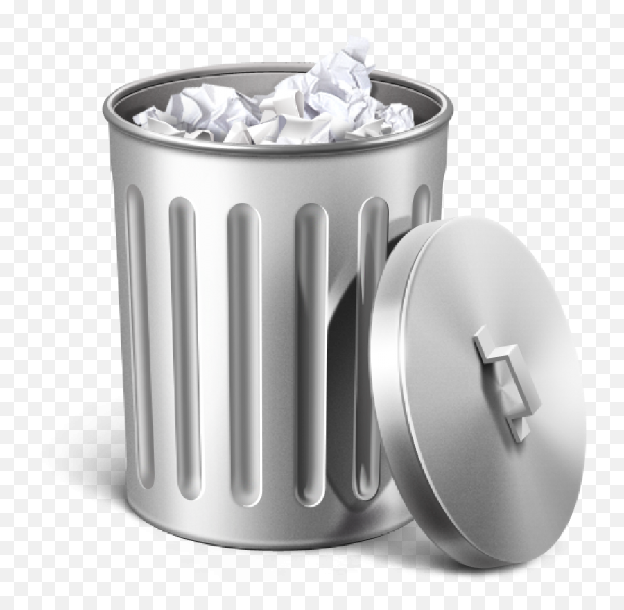 Empty Trash Icon - Transparent Background Trashcan Clipart Png,Garbage Png