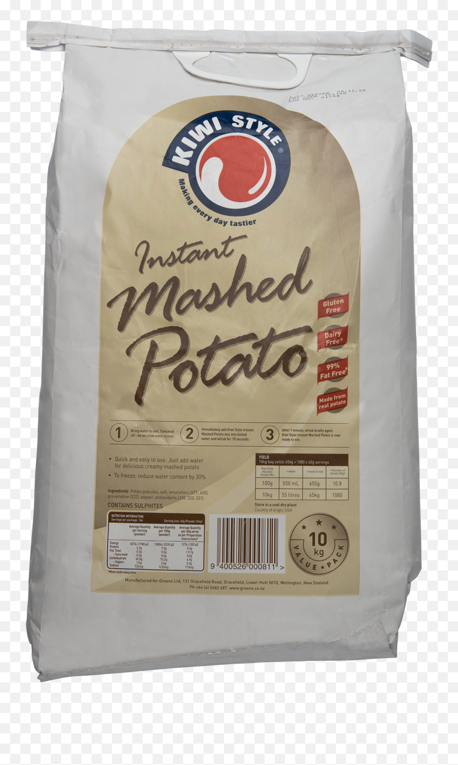 Instant Mashed Potato 10kg Groenz - Mini Rtc Png,Mashed Potatoes Png