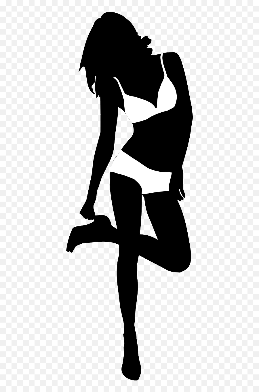Download Woman Girl Sexy - Silhouette Cross Stitch Patterns Sexy Girls Silhouette Png,Sexy Silhouette Png