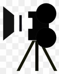 Movie Silhouette Png 2 Image - Film Cinema Camera Silhouette Png
