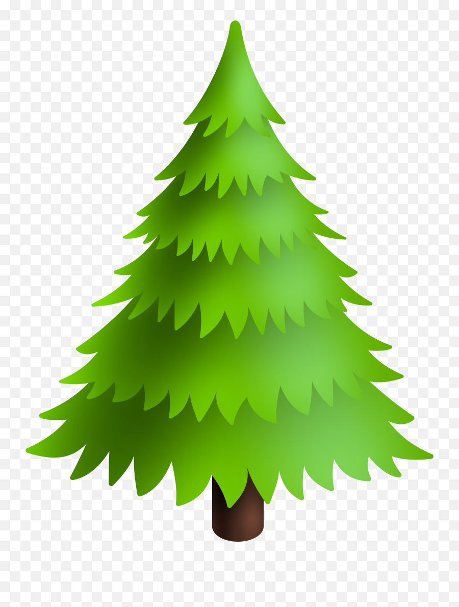 Christmas Pine Tree Clipart Png Snowy