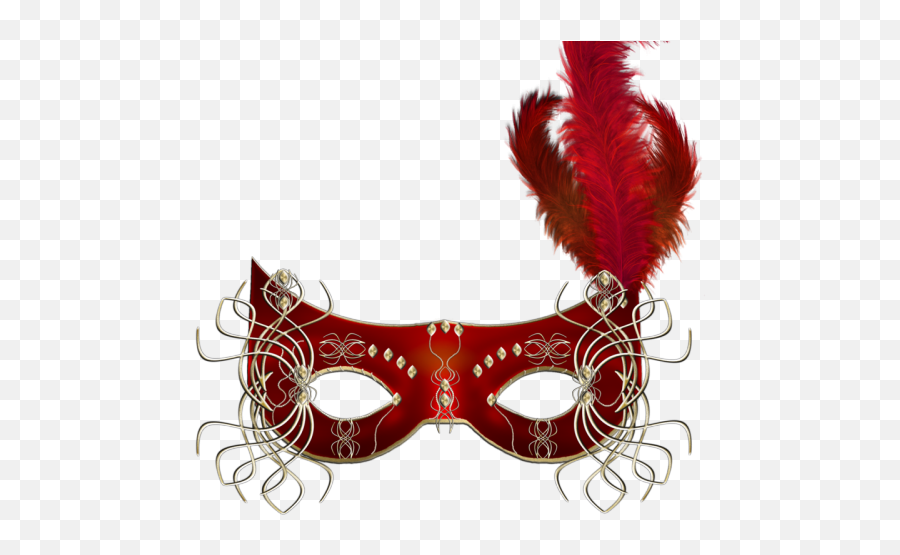 Red Masquerade Mask Png Transparent - Red Masquerade Mask Png,Masquerade Masks Png