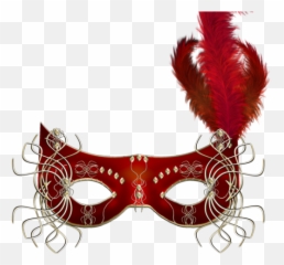Red Masquerade Mask Png Transparent - Red Masquerade Mask Png,Masquerade Masks Png