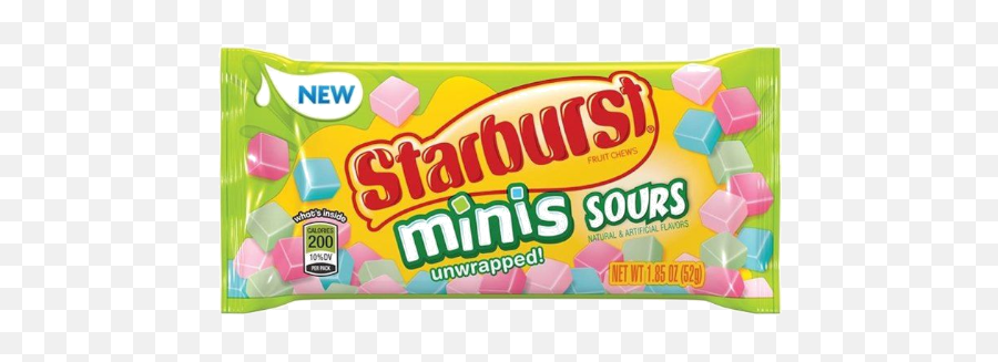 Starburst Minis Sour 185oz U2013 Mental Munchies - Starburst Unwrapped Minis Sour Png,Starburst Png Transparent