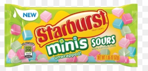 Starburst Minis Sour 185oz U2013 Mental Munchies - Starburst Unwrapped Minis Sour Png,Starburst Png Transparent