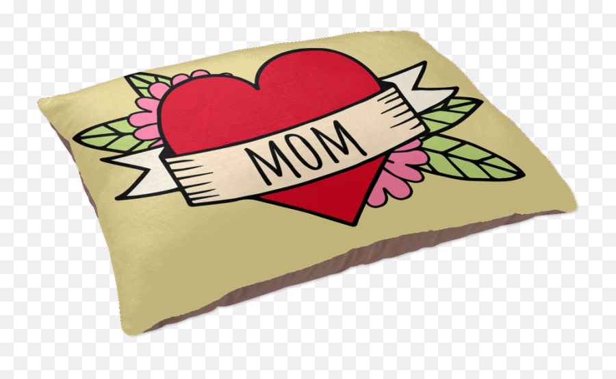Download Mom Tattoo Dog Bed - Heart Full Size Png Image Linens,Mom Tattoo Png