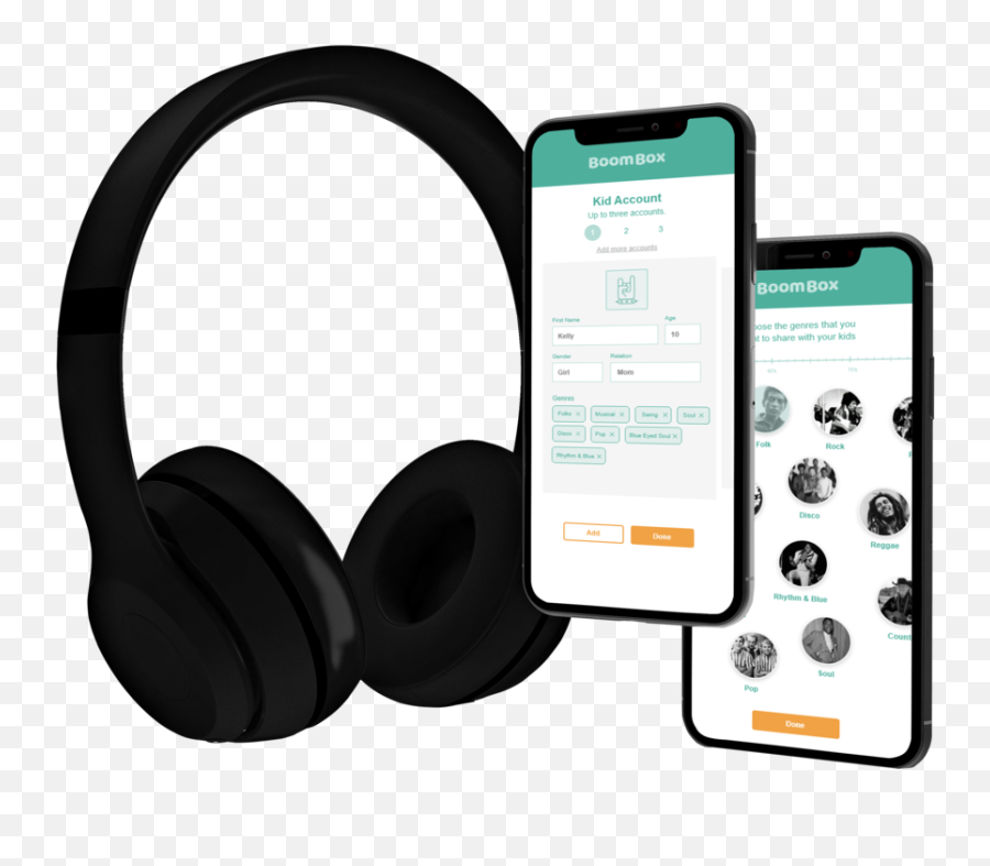 Boombox App U2014 Carrie Doung - Headphones Png,Boombox Png