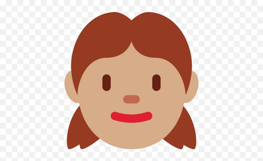 Girl Medium Skin Tone Emoji - Human Skin Color Png,Girl Emoji Png