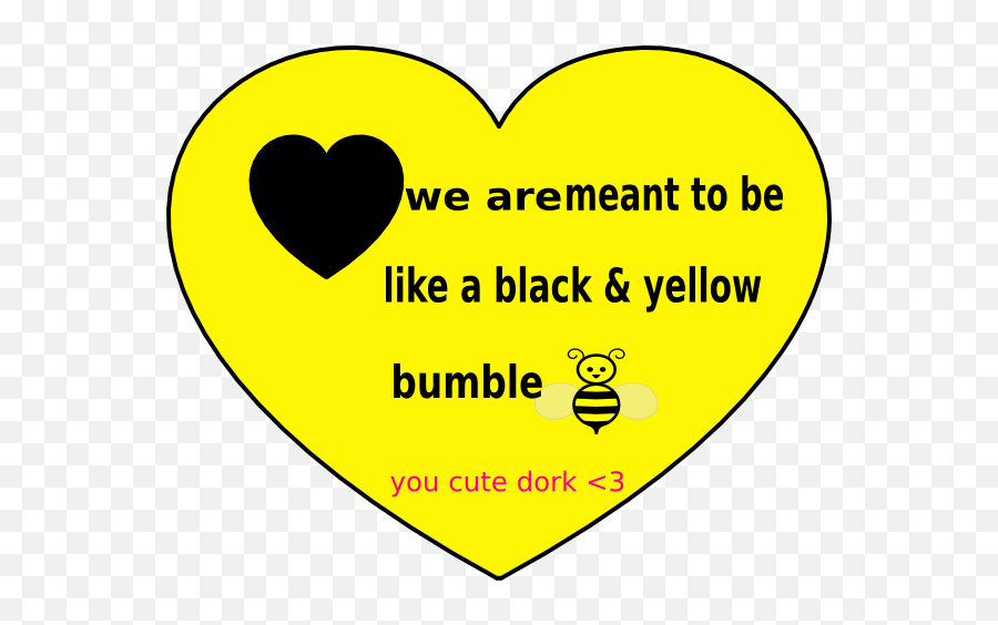 Black And Yellow Heart Clip Art - Vector Clip Heart Png,Yellow Heart Png
