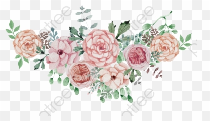 Watercolor Roses Png - Watercolor Flowers Flower Clipart Wedding Watercolor Flowers Png,Watercolor Flowers Transparent Background
