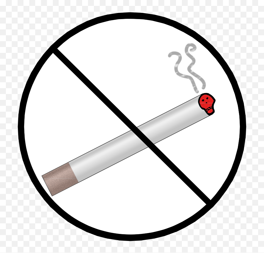 No Smoking Sign With Skull Vector Clip Art Free Svg - Zodiac Sign Is August 20 Png,No Smoking Logo
