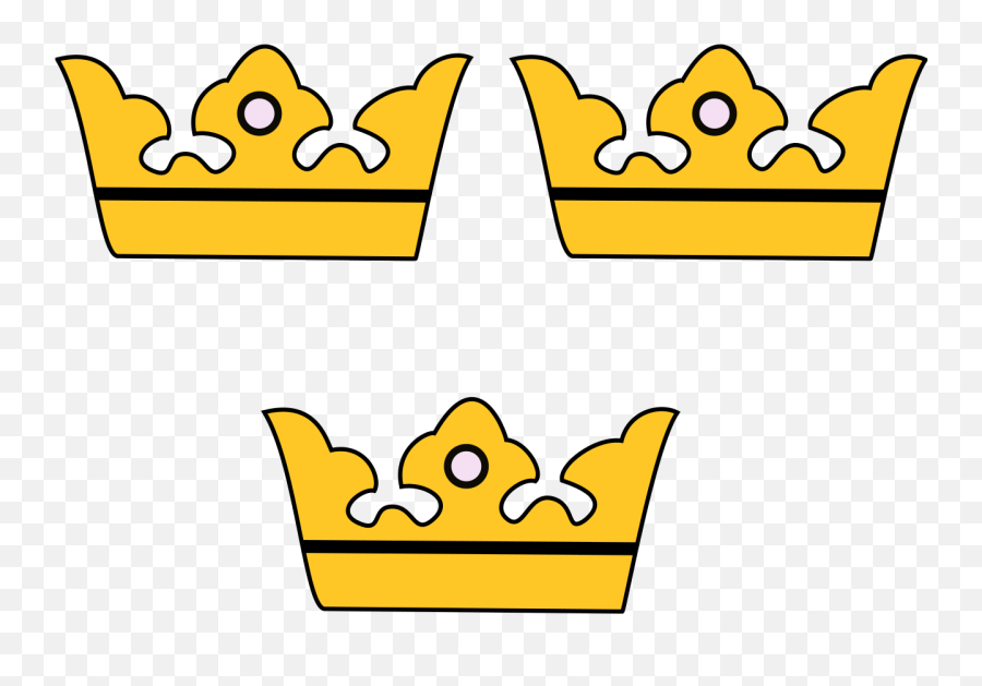 Sweden Greater Arms Three Crowns - Three Crowns Of Sweden Png,Crowns Png