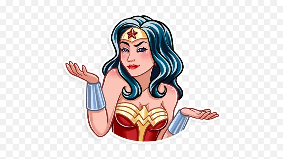 Wonder Woman Whatsapp Stickers - Stickers Cloud Wonder Woman Telegram Sticker Png,Wonder Woman Transparent