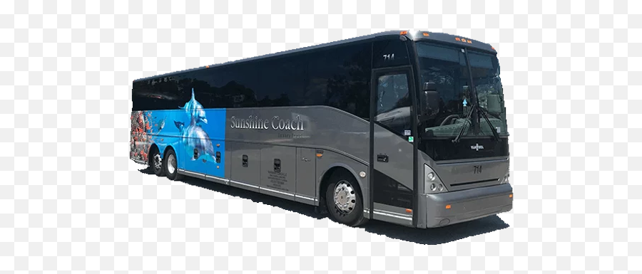 Luxury Coach Bus Group Travel Sunshine Lines - Commercial Vehicle Png,Bus Png