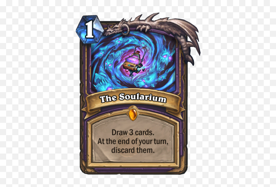 Warlocku0027s Legendary Spell Is A Powerful One - Turn Card Draw Hearthstone Legendary Spell Png,Warlock Png