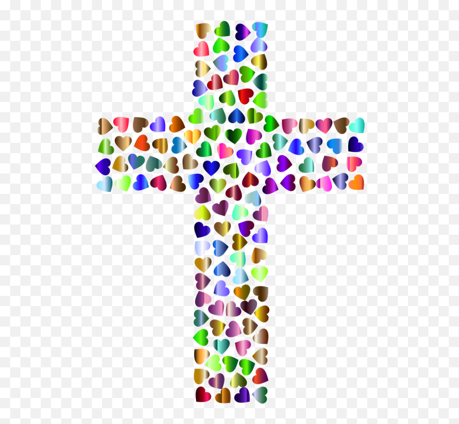 Download Christian Cross Christianity Of Jesus Free - Cross Made Of Hearts Png,Jesus On The Cross Png